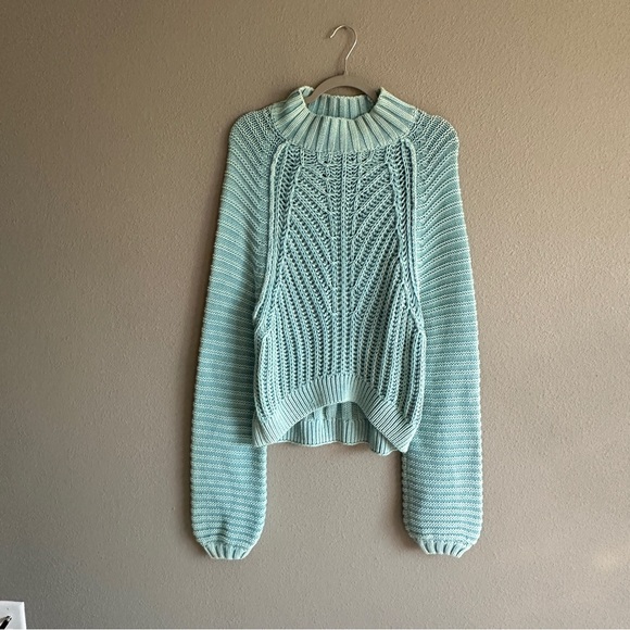 Free People Sweetheart Sweater in Ocean Pearl XS - Picture 2 of 12